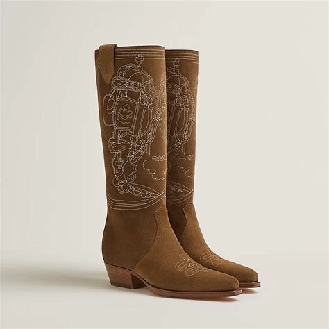 hermes folk 35 boots|Hermès Folk 35 boot .